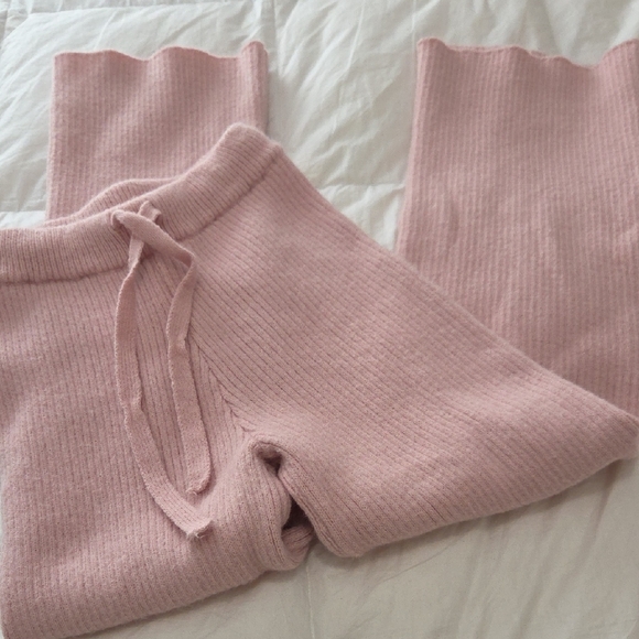 Shein Cozy Pink Cropped Cardigan and Pants Sweater Set NWOT - Picture 10 of 15